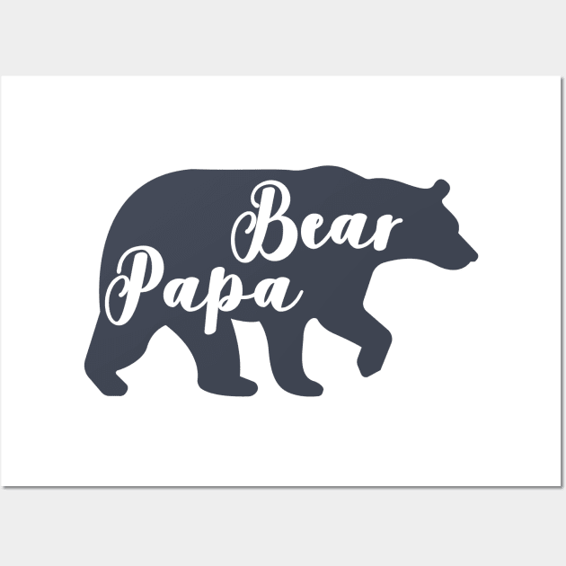 Papa Bear Wall Art by hallyupunch